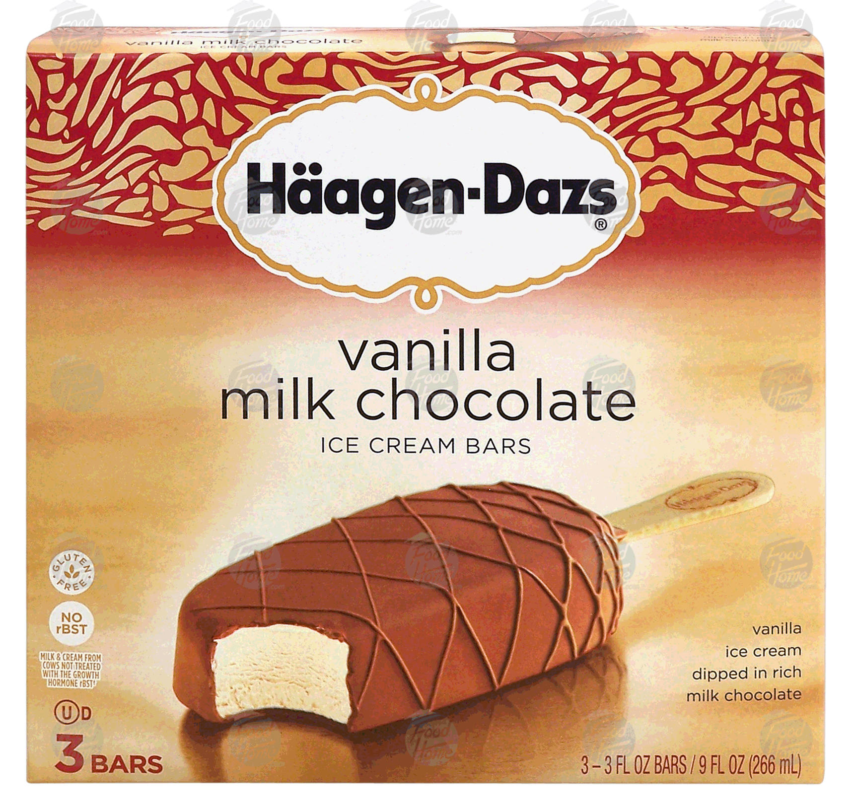 Haagen-Dazs Ice Cream Bars Vanilla & Milk Chocolate Full-Size Picture